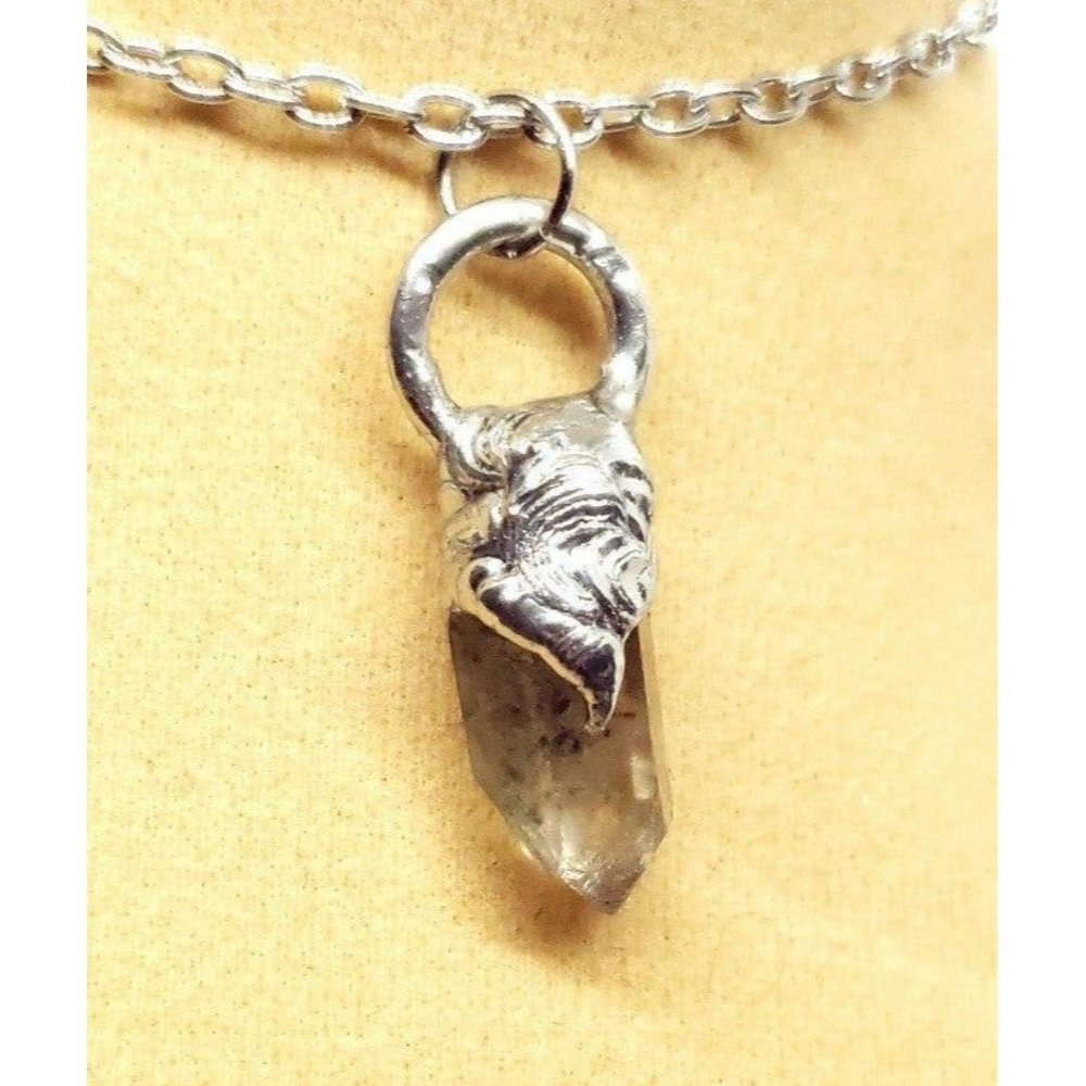 Green ghost quartz Necklace phantom quartz necklace